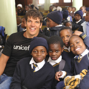 UNICEF Ireland Ambassador Donncha O'Callaghan makes his first UN